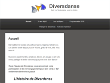 Tablet Screenshot of diversdanse.org